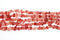 Red Crystal Quartz Gemstone Beads, 4x9mm, Chip Beads